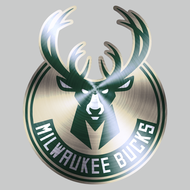 Milwaukee Bucks Stainless steel logo vinyl decal